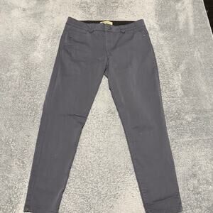 Democracy Pants Womens 12 (34x27.5) Gray Ankle Skinny stretch